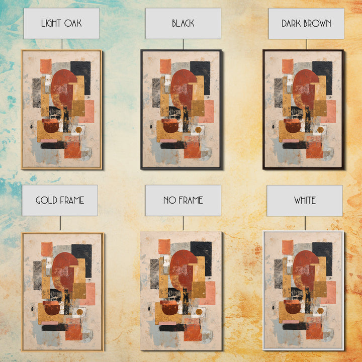 Bold Abstract Composition Canvas Print, Modern Art, Art Nouveau, Living Room Decor, Fine Art, Modern, Mid Century Modern Art, MOD-2x3-57