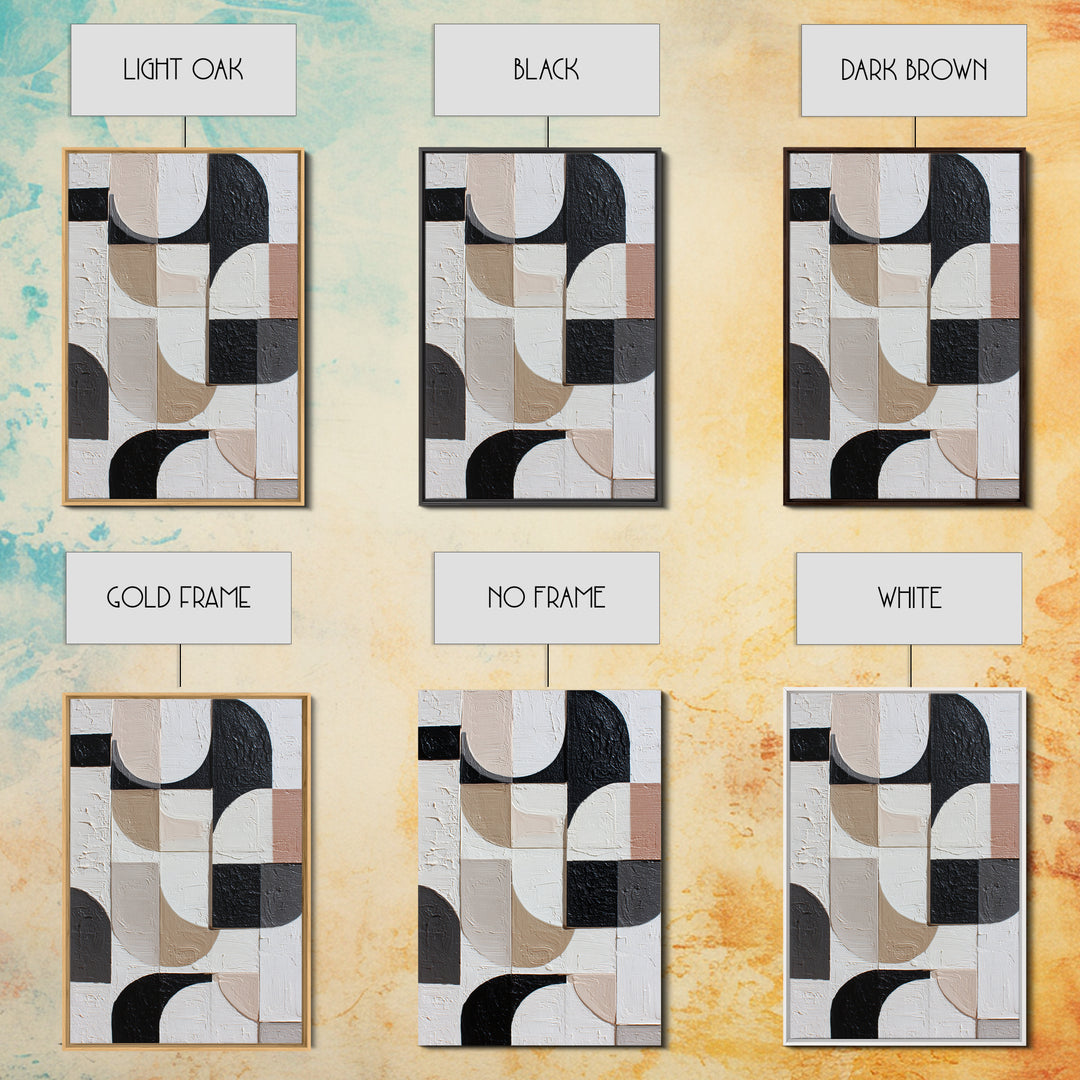 Large Organic Forms Framed Canvas Print, Modern Art, Art, Living Room Decor, Oil Painting, Modern, Canvas Art, Digital Print, MOD-2x3-59