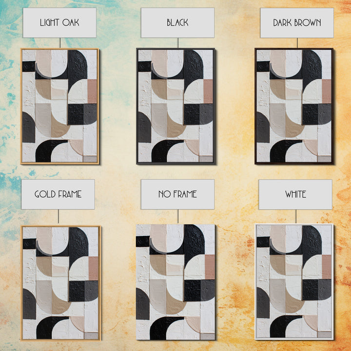 Large Organic Forms Framed Canvas Print, Modern Art, Art, Living Room Decor, Oil Painting, Modern, Canvas Art, Digital Print, MOD-2x3-59