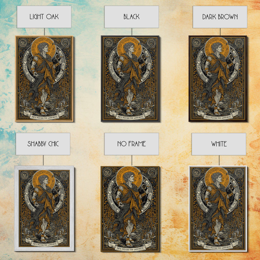 Hera Goddess On Throne With Sun Halo, Mythology Canvas Gold Canvas Print, Regal Greek Goddess Art, Real Wood Frame