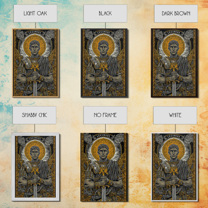 Hestia With Eternal Flame, Goddess Of Hearth, Greek Mythology Canvas Gold Art, Fire Goddess Wall Print, Real Wood Frame