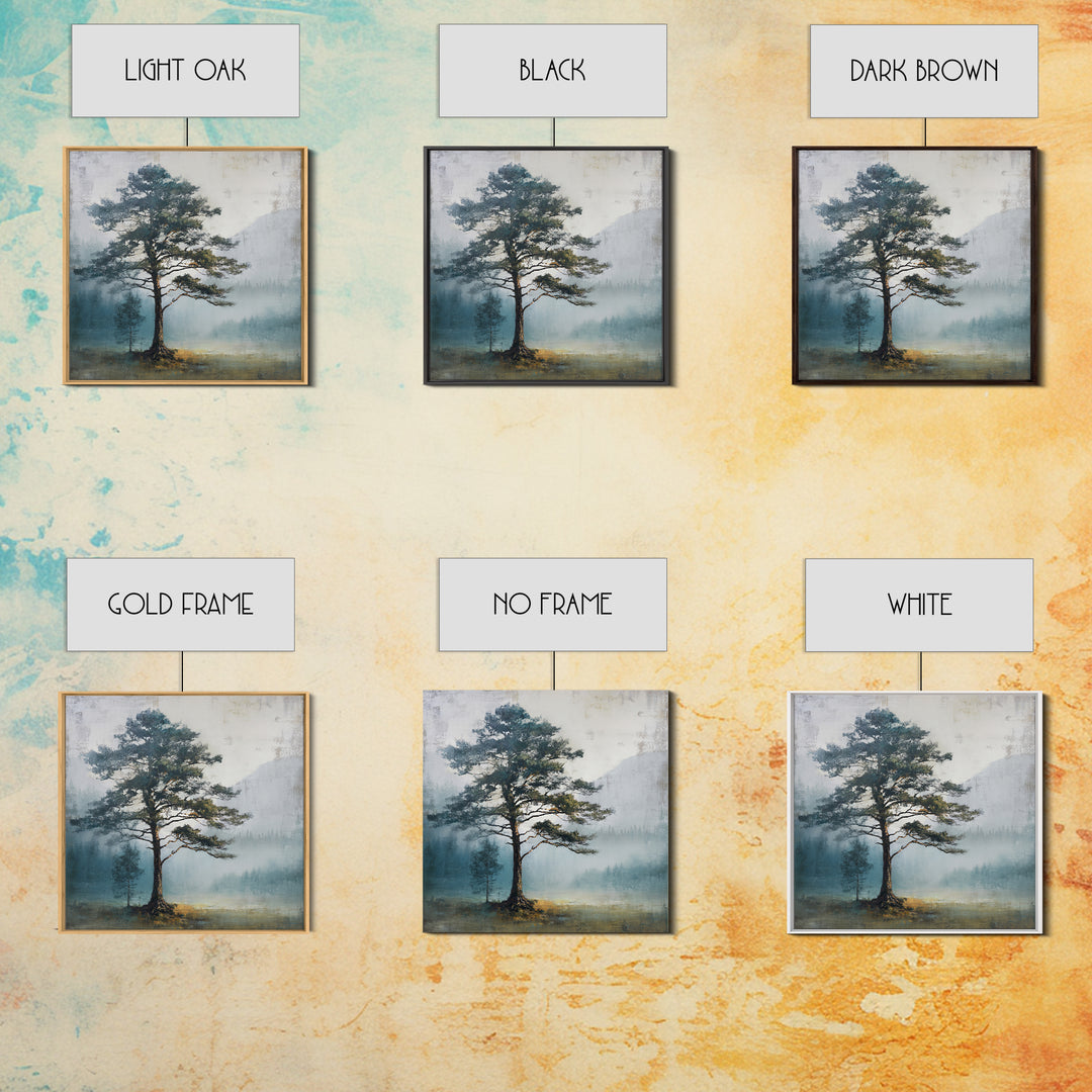 Tree of Life Canvas Print, Nature Art, Wood Wall Art, Living Room Decor, Watercolor Art, Nature, Digital Download Art, NAT-1x1-15