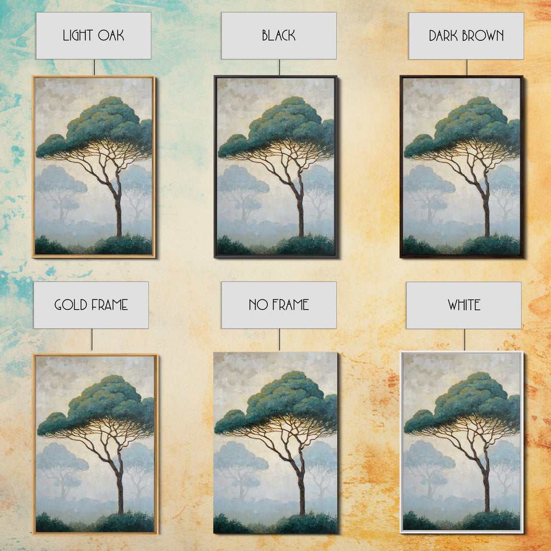 Tree of Life Framed Canvas Print, Nature Art, Wall Art, Living Room Decor, Fine Art, Nature, Wood Wall Art, Abstract Wall Art, NAT-2x3-47