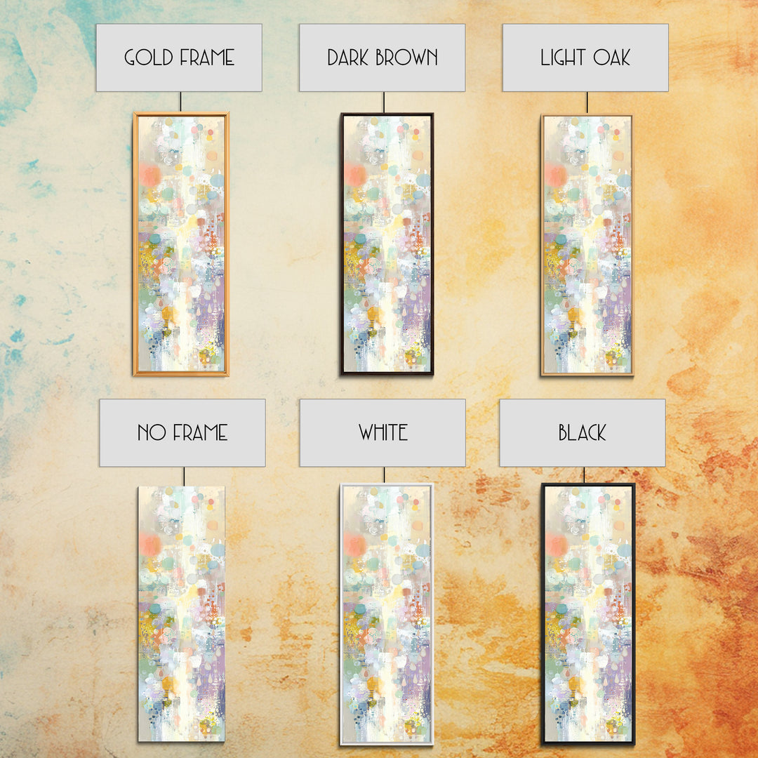 Cloud Rainbow and Raindrop Composition Canvas Print, Nursery Decor, Canvas, Fine Art, Nursery, Playroom Decor, Floral Wall Art, NDE-1x3-32