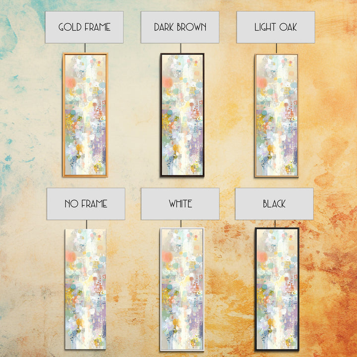 Cloud Rainbow and Raindrop Composition Canvas Print, Nursery Decor, Canvas, Fine Art, Nursery, Playroom Decor, Floral Wall Art, NDE-1x3-32