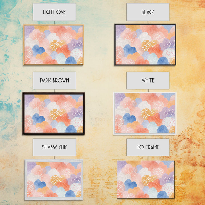 Clouds and Raindrops Canvas Print, Nursery Art, Playroom Wall Decor, Nursery Decor, Nursery, Modern Decor, Fine Art Print, NUR-3x2-98