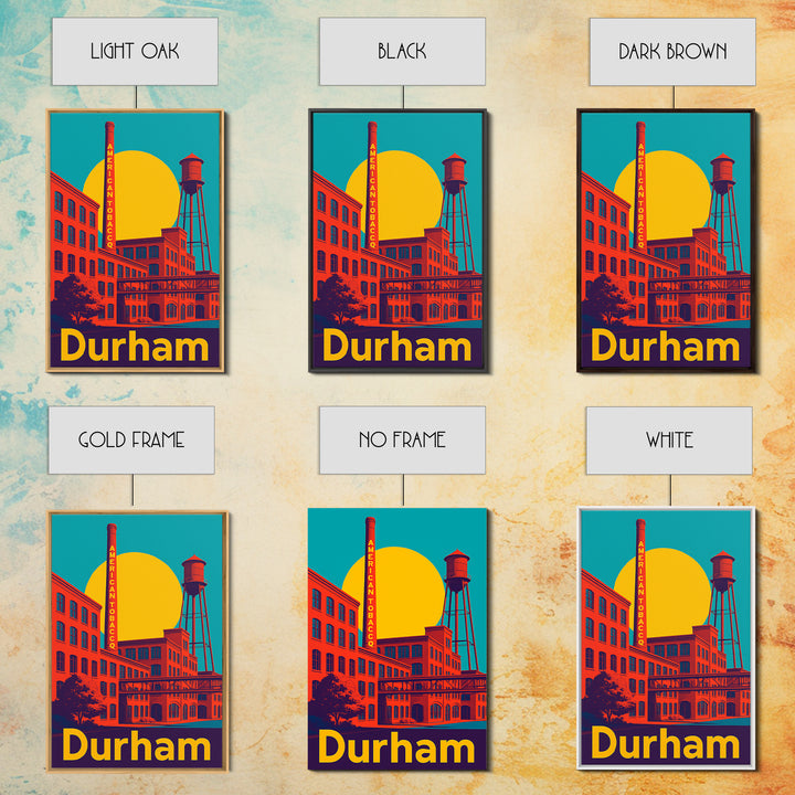Durham Travel Poster, Canvas Print, Bold Pop Art Poster, Durham Wall Art, Vintage Travel Art, Wanderlust Decor, Home Office Decor