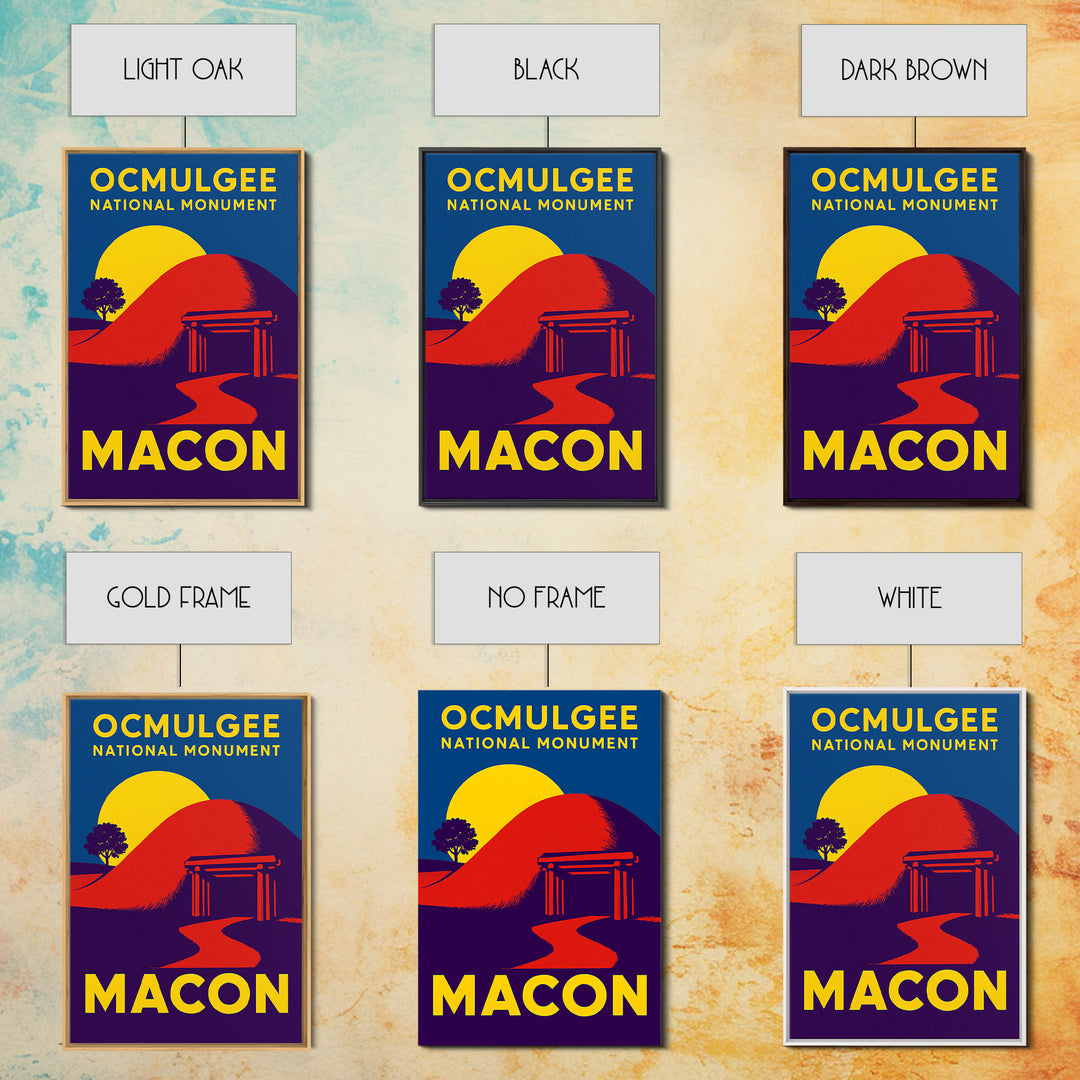 Macon Georgia Travel Poster, Canvas Print, High Contrast City Poster, Macon Poster Print, Travel Poster Art, Travel Wall Decor, Wall Art