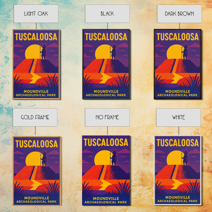 Tuscaloosa Travel Poster, Framed Canvas Print, Bold Pop Art Poster, Tuscaloosa City Art, Retro Travel Print, Gift For Travelers