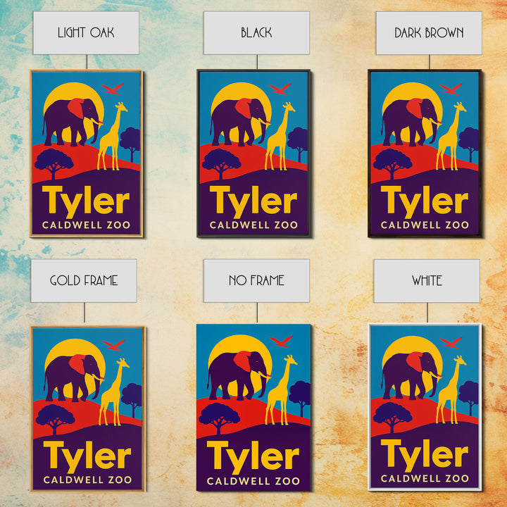 Tyler Travel Poster, Framed Canvas Print, Bold Pop Art Poster, Tyler Wall Art, Modern Wall Decor, Travel Art Print, Travel Wall Art