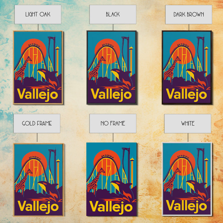 Vallejo Travel Poster, Canvas Print, High Contrast City Poster, Vallejo Travel Art, City Art Print, Travel Poster Set, Travel Art Print