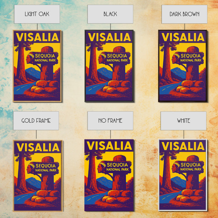 Visalia California Travel Poster, Canvas Print, High Contrast City Poster, Visalia Poster Print, Vintage City Art, Living Room Wall Art