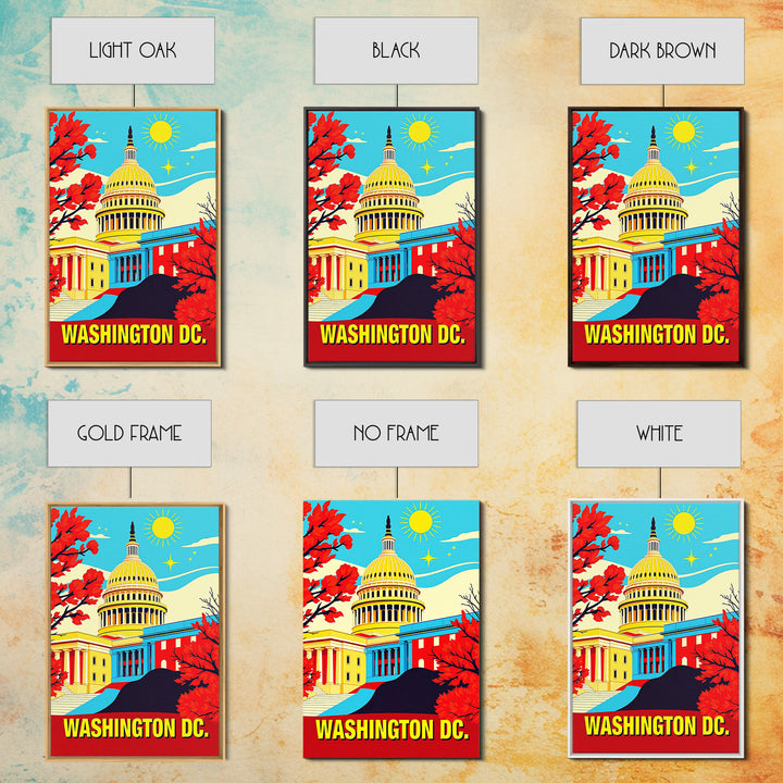 Washington Travel Poster, Canvas Print, Bold Pop Art Poster, Washington Wall Art, Travel Art Print, Travel Wall Art, Wanderlust Decor