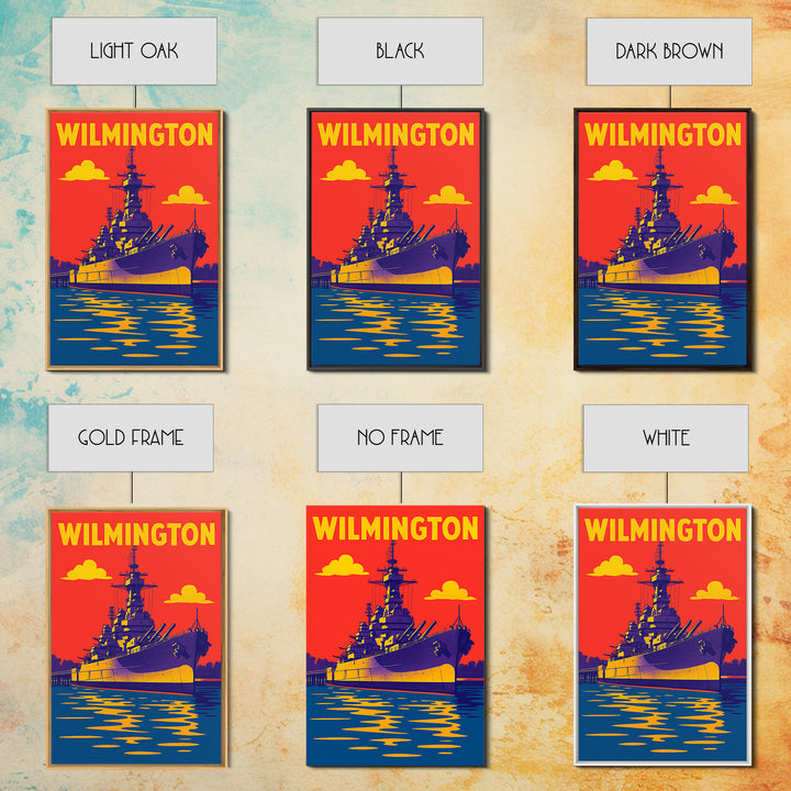 Wilmington North Carolina Travel Poster, Canvas Print, Bold Pop Art Poster, Wilmington Travel Art, Vintage Travel Print, Vintage City Poster