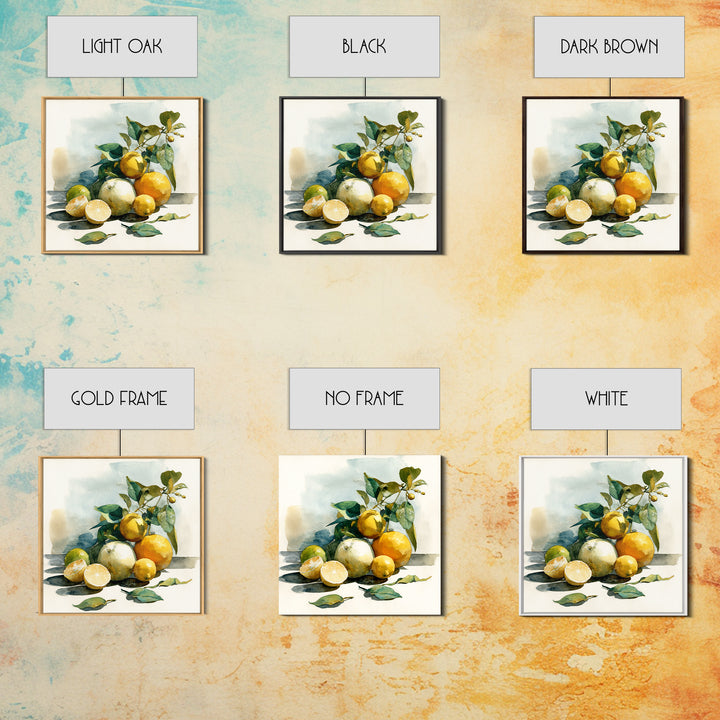 Outdoor Citrus Still Life Canvas Print, Patio Art, Room Decor, Patio Decor, Fine Art, Outdoor, Garden Art, Outdoor Wall Art, PAT-1x1-77