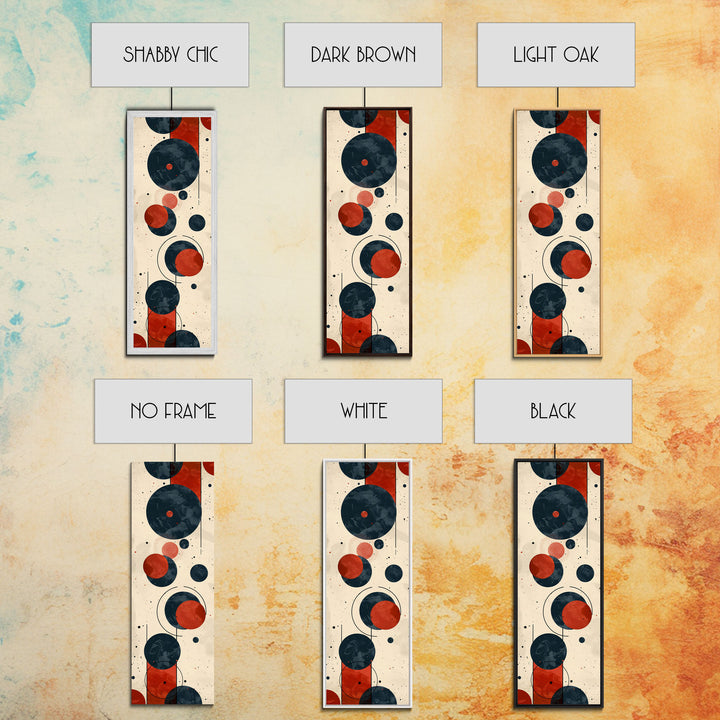 Retro Art Deco Geometric Patterns Wall Art Framed Canvas Print, Scifi / Science Fiction Decor