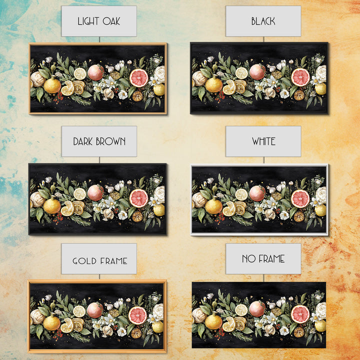 Blackboard Menu Feeling Without Readable Text Canvas Print, Restaurant Art, Canvas, Restaurant Decor, Fine Art, Bistro, RES-2x1-41