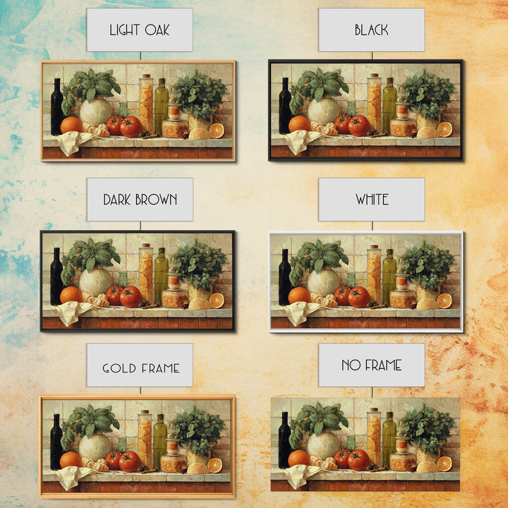 Cocktail and Citrus Bar Composition Framed Canvas Print, Restaurant Art, Kitchen Art, Restaurant Decor, Fine Art, Bistro, RES-2x1-55