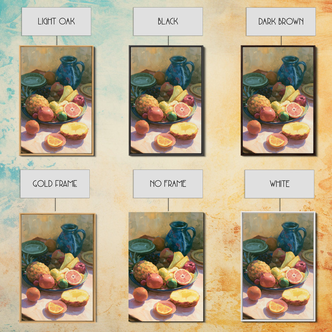Tropical Fruit Platter Canvas Print, Restaurant Art, Wall Decor, Restaurant Decor, Fine Art, Bistro, Farmhouse Decor, RES-2x3-50