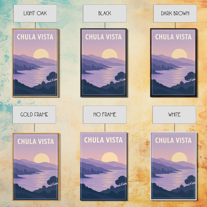 Chula Vista California Travel Poster, Canvas Print, Mid Century City Wall Art, Chula Vista Travel Art, Poster Art, Vintage Travel Print