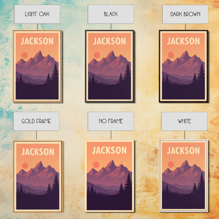 Jackson Mississippi Travel Poster, Canvas Print, Classic Poster Art, Jackson City Art, Travel Print, Travel Poster Set, City Art Print