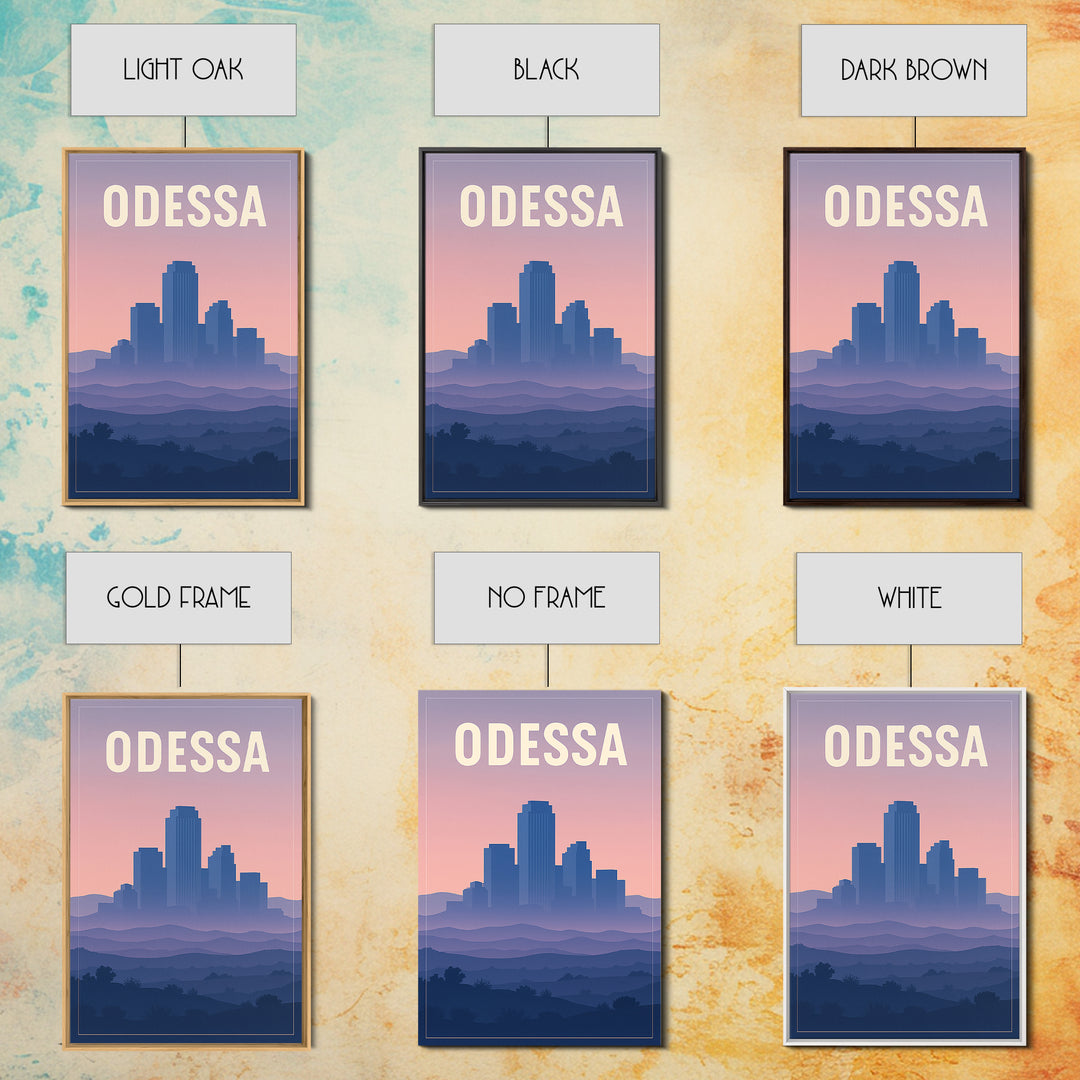 Odessa Travel Poster, Framed Canvas Print, Classic Travel Poster Art, Odessa City Art, Travel Poster Set, Vintage City Poster, Wall Art