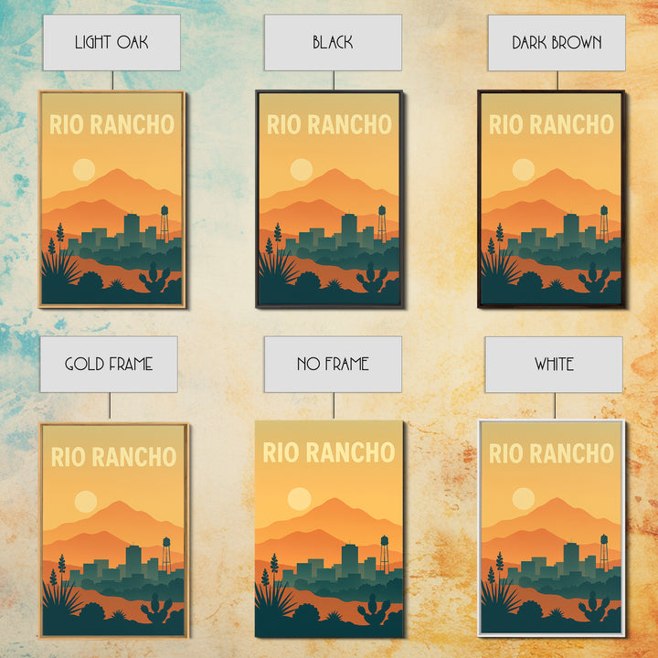Rio Rancho Travel Poster, Canvas Print, Classic Travel Poster Art, Rio Rancho Poster Print, Vintage City Poster, Vintage City Art