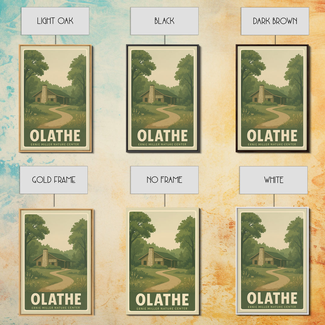 Olathe Kansas Travel Poster, Canvas Print, Old School Travel Poster, Olathe Art Print, City Illustration, Wall Art, Vintage Travel Art