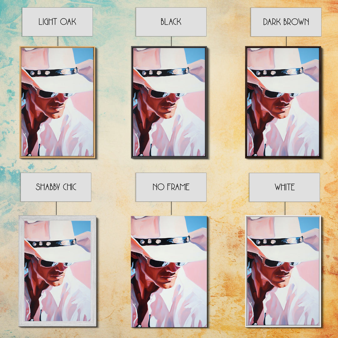 Cowboy, Western Art, Rustic Decor, Coastal Cowgirl Wall Art, Canvas Print, Gift Idea For Him, Farmhouse Art, Above Sofa Art