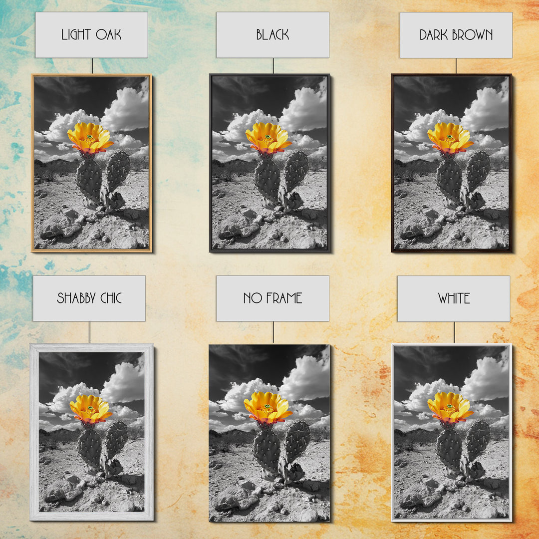 Desert Bloom, Wildflower Painting, Botanical Prints, Rustic Art, Southwest Wall Art, Nature Decor, Framed Canvas Print, Gift Idea