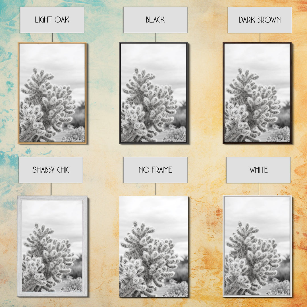 Cactus photography, desert wall art, framed canvas print, Joshua tree art, rustic decor, botanical prints, boho wall art, minimalist art