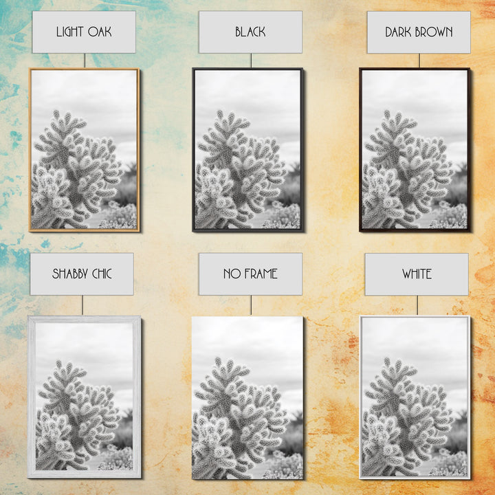Cactus photography, desert wall art, framed canvas print, Joshua tree art, rustic decor, botanical prints, boho wall art, minimalist art