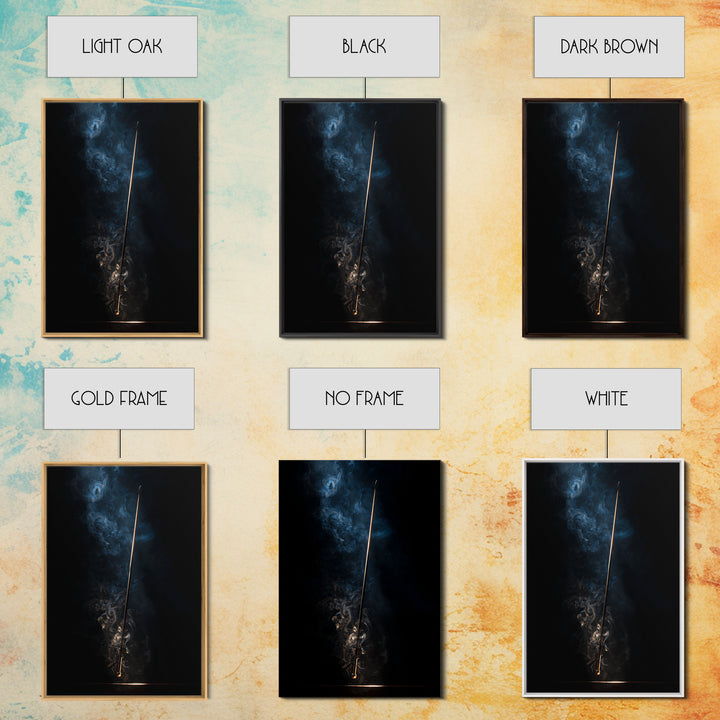 Conductor Baton and Sheet Shapes Without Text Framed Canvas Print, Recording Studio Art, Home Decor, Studio Decor, Analog, RSA-2x3-2