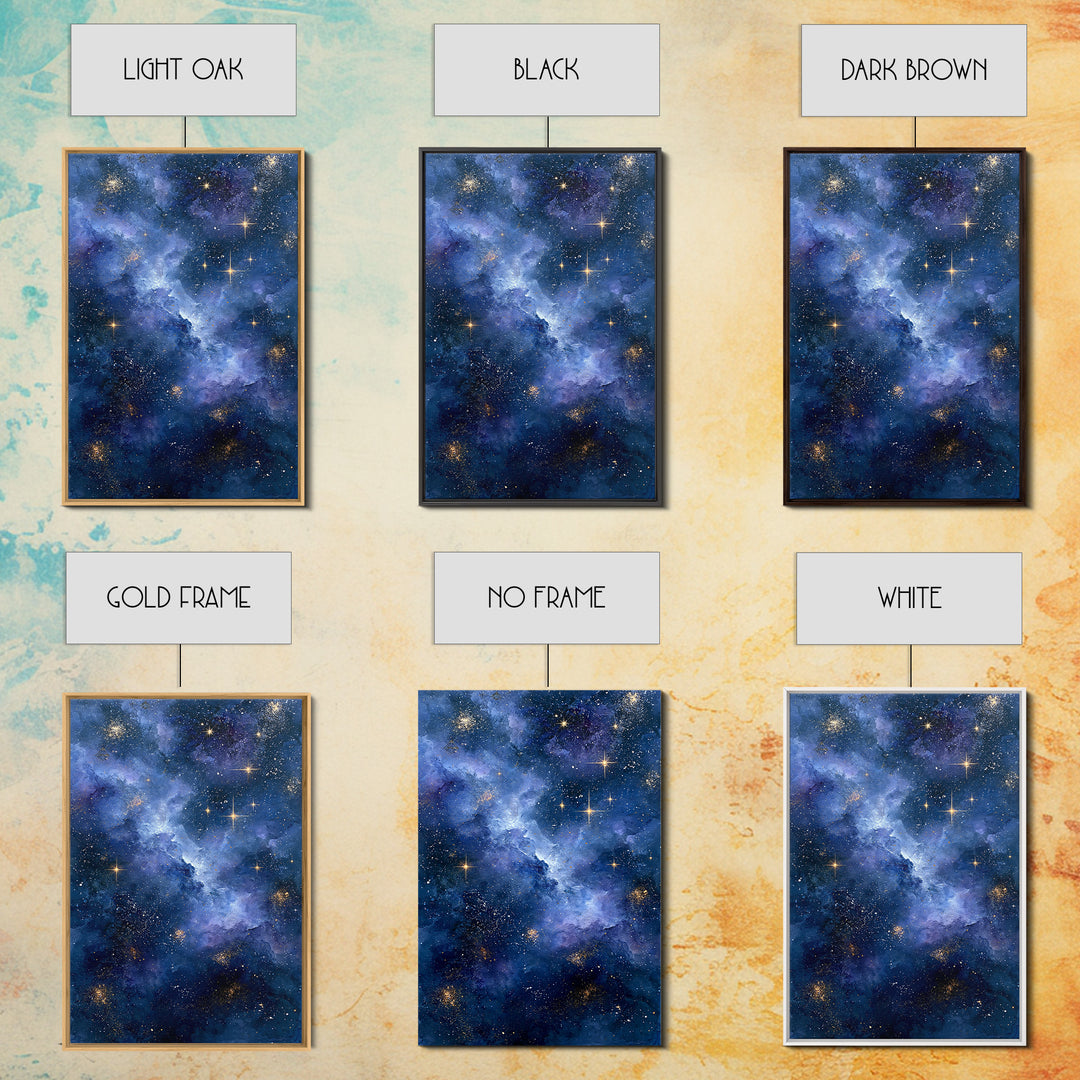 Distant Star Cluster Framed Canvas Print, Space Art, Gallery Decor, Spa Decor, Fine Art, Serenity, Home Decor, Poster, SAR-2x3-28