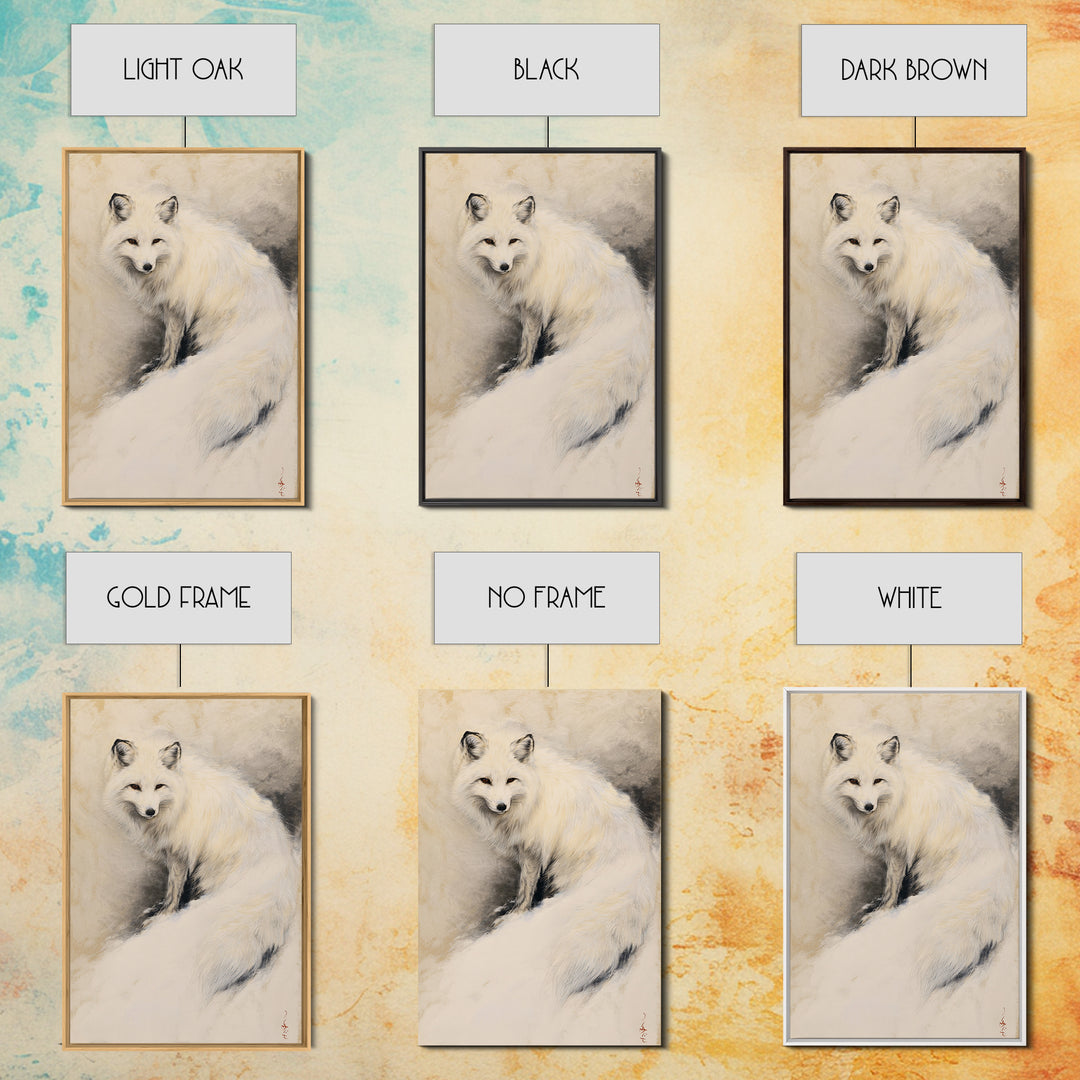 Simple Mushroom and Moss Forest Study Framed Canvas Print, Scandinavian Art, Printable Wall Art, Living Room Decor, Nordic, SCA-2x3-56