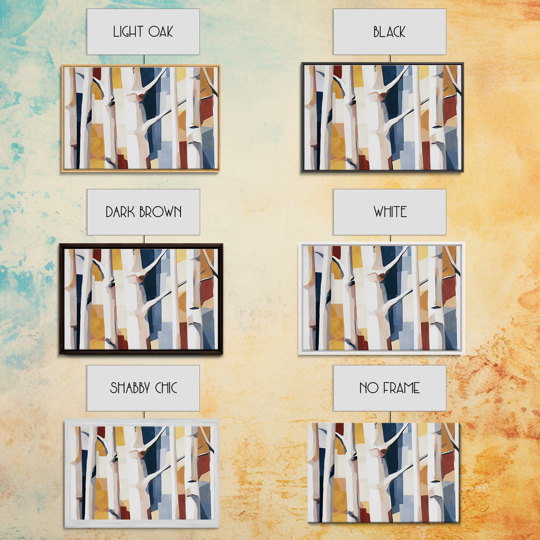 Birch Tree Trunks Canvas Print, Scandinavian Art, Luxury Decor, Living Room Decor, Oil Painting, Nordic, Printable Wall Art, SCA-3x2-61