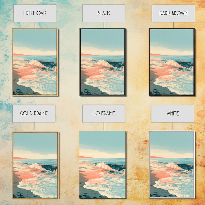 Calm Blue Horizon Framed Canvas Print, Seascape Art, Contemporary Art, Coastal Decor, Fine Art, Seascape, Canvas Wall Art, SEA-2x3-34