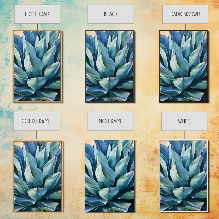 Agave Plant Closeup Framed Canvas Print, Southwestern Art, Western Wall Art, Southwestern Decor, Fine Art, Mesa, Gallery Decor, SOU-2x3-93