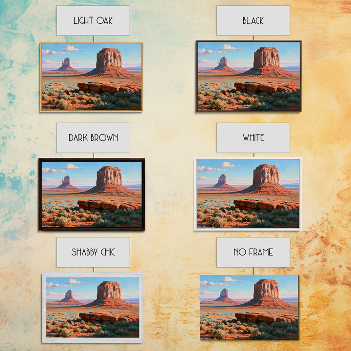 Desert Mesas in Terracotta and Turquoise Canvas Print, Southwestern Art, Modern Decor, Southwestern Decor, Fine Art, Mesa, SOU-3x2-53