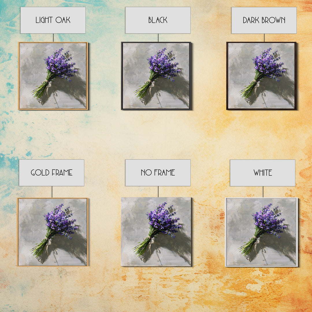 Lavender Bundle with Soft Shadow Canvas Print, Spa Art, Wildlife Wall Art, Spa Decor, Watercolor Art, Serenity, SPA-1x1-55