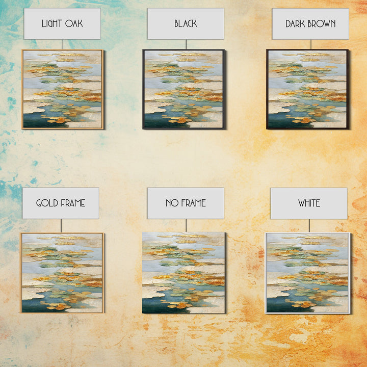 Warm Candle Flame Framed Canvas Print, Spa Art, Textured Painting, Spa Decor, Abstract Art, Serenity, Travel Poster, SPA-1x1-57