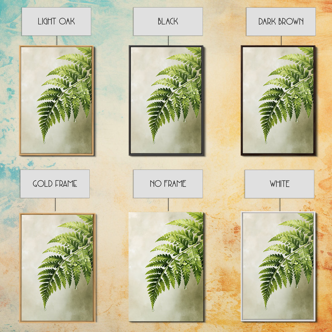 Fern Leaf Closeup Canvas Print, Spa Art, Feminine Wall Art, Spa Decor, Serenity, Hair Salon Wall Art, Wildlife Wall Art, SPA-2x3-67