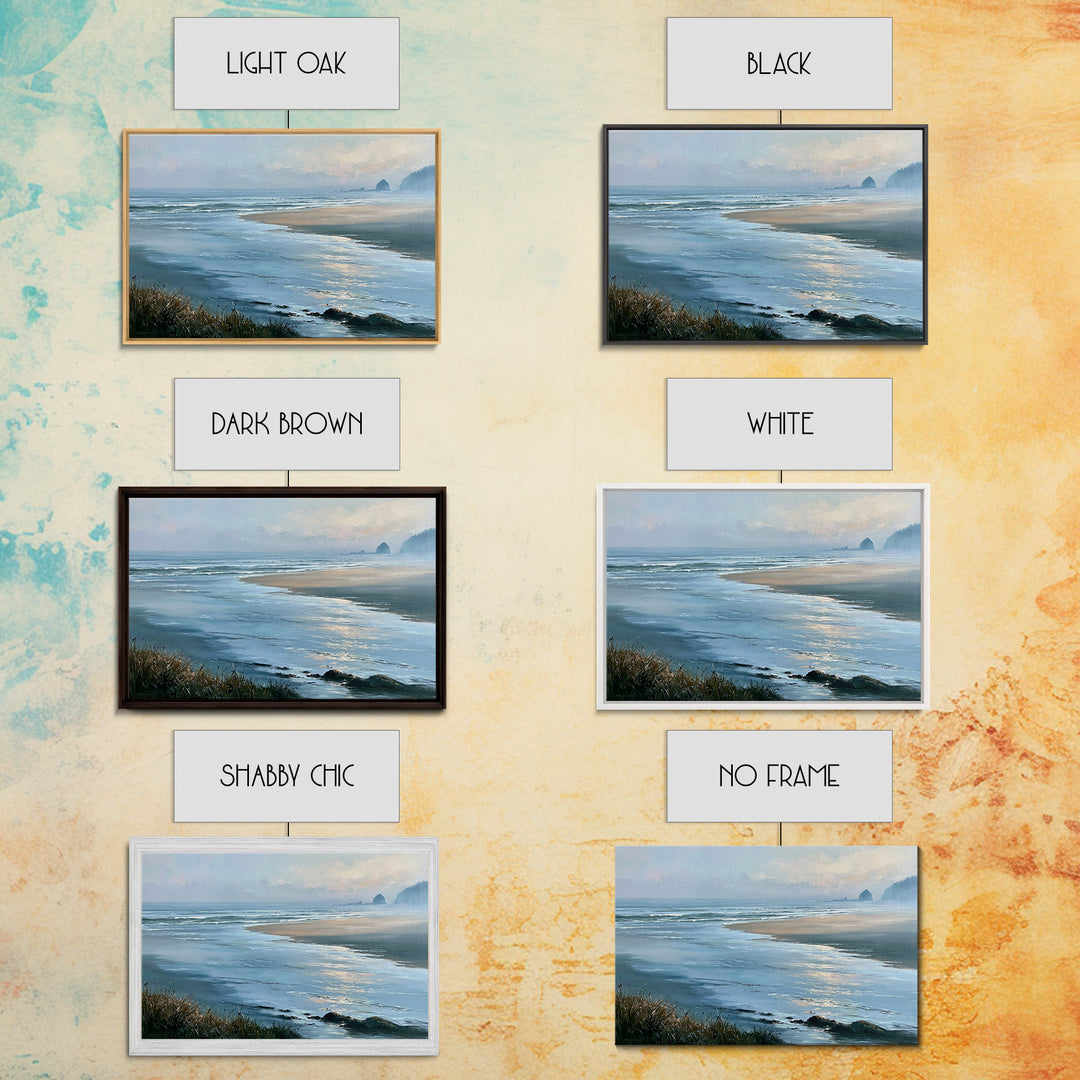Coastal Horizon in Muted Spa Blues Canvas Print, Spa Art, Animal Art, Spa Decor, Serenity, Gallery Decor, Neutral Decor, SPA-3x2-38