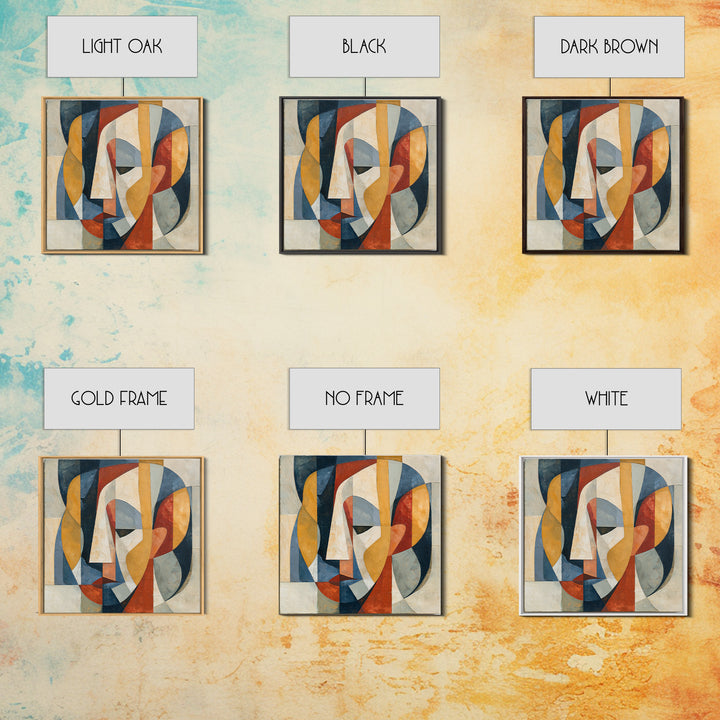 Abstract Aura Portrait Framed Canvas Print, Spiritual Art, Canvas Wall Art, Living Room Decor, Fine Art, Spirit, SPI-1x1-16