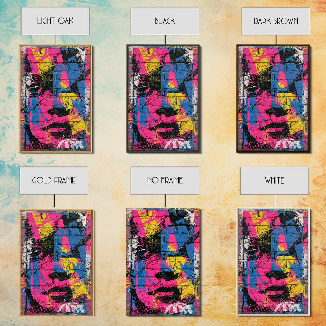 Brick Wall Texture Framed Canvas Print, Street Art, Large Wall Art, Living Room Decor, Abstract Art, Urban, Canvas Painting, STR-2x3-60