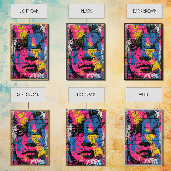 Brick Wall Texture Framed Canvas Print, Street Art, Large Wall Art, Living Room Decor, Abstract Art, Urban, Canvas Painting, STR-2x3-60