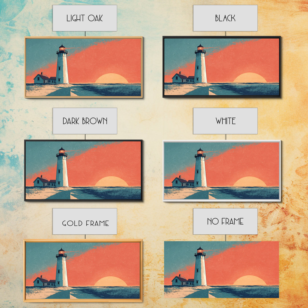 Cape Cod Lighthouse Summer Poster Canvas Print, Travel Poster(2), Room Decor, Living Room Decor, Fine Art, Voyage, Travel Gift, TPO-2x1-62