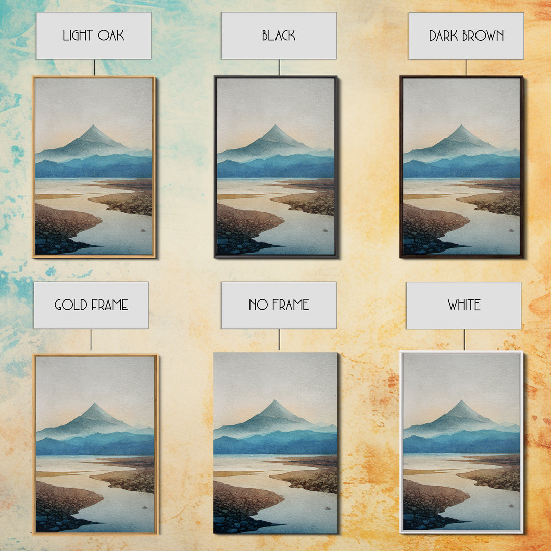 Island Volcano with Lush Foreground Canvas Print, Tropical Art, Oversized Wall Art, Living Room Decor, Fine Art, Tropic, TRO-2x3-49