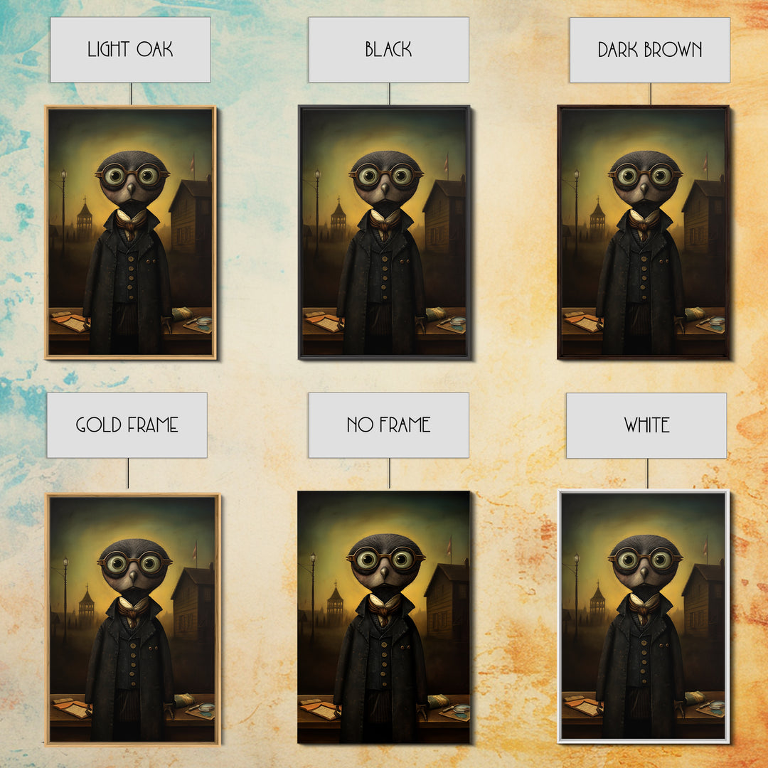 Mole Librarian, Victorian Animal Portrait, Halloween Art, Gothic Whimsy Decor, Anthropomorphic Costume Art