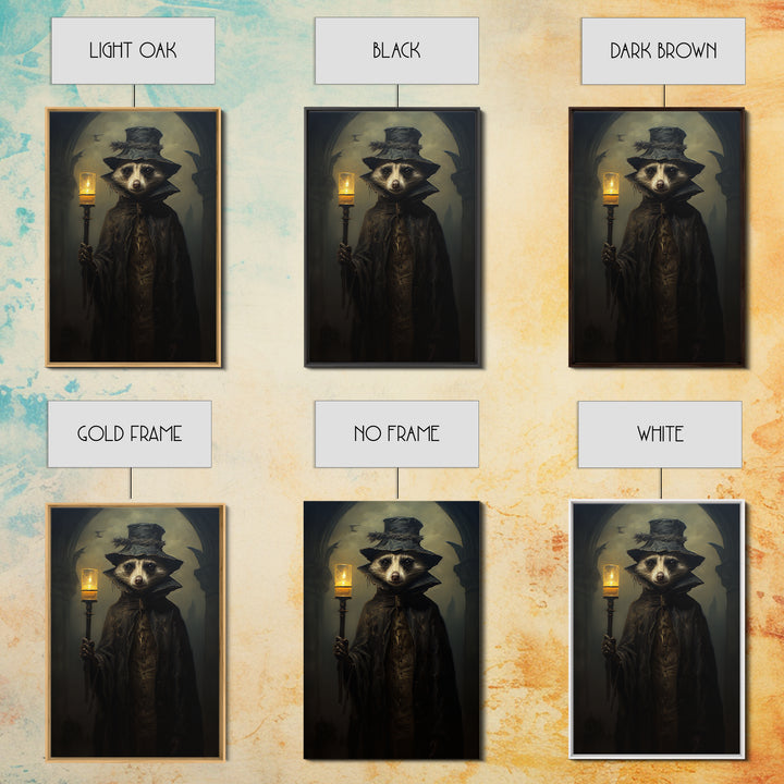 Possum Night Watchman, Victorian Animal Portrait, Halloween Art, Gothic Whimsy Decor, Anthropomorphic Costume Art